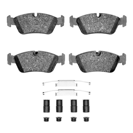 Dynamic Friction Co Active Performance Pads and Hardware Kit, High Friction, High Torque/Aggressive Initial Bite, Front 1115-0558-02